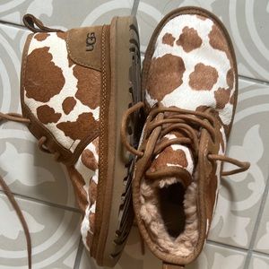Ugg cow print size 6 shoes